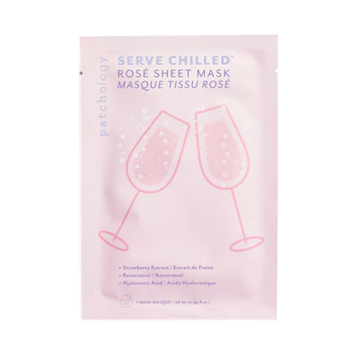 Patchology Serve Chilled Rose Sheet Mask on white background