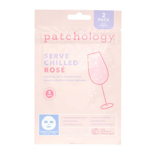 Patchology Serve Chilled Rose Sheet Mask, 2 pieces