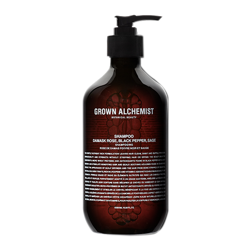 Grown Alchemist Shampoo - Damask Rose Black Pepper Sage on white background