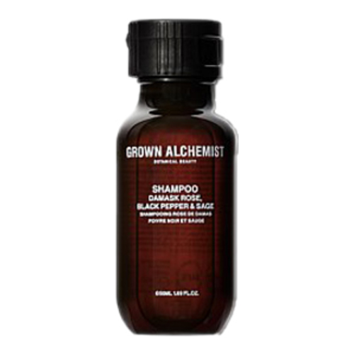 Grown Alchemist Shampoo - Damask Rose Black Pepper Sage on white background