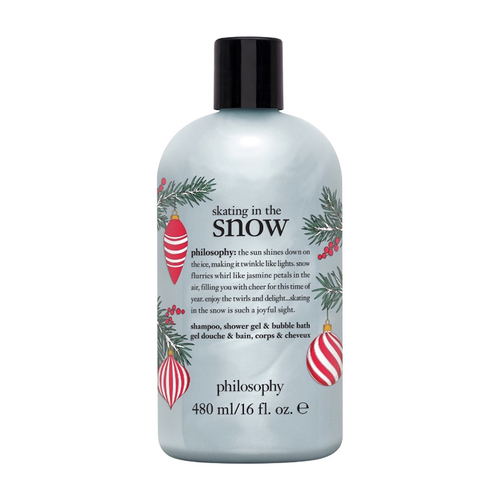 Philosophy Shampoo, Shower Gel and Bubble Bath - Skating In The Snow on white background