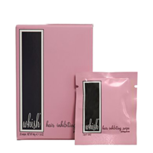Whish Shave Savour Hair Inhibiting Gel Swipes on white background