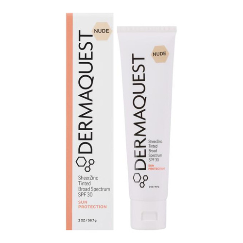 Dermaquest SheerZinc SPF 30 - Tinted Nude on white background