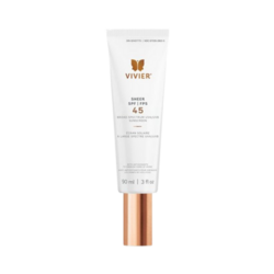 Sheer Broad Spectrum SPF 45 on white background