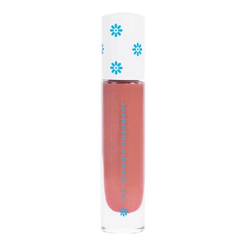 The Organic Pharmacy Sheer Glow Liquid Blush - Apricot on white background