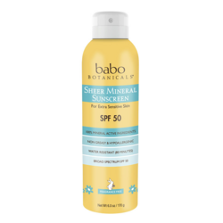 Sheer Mineral Sunscreen Spray - SPF 50 on white background