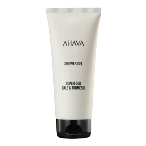 Ahava Shower Gel - Kale and Turmeric on white background