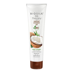 Silk Therapy with Natural Coconut Oil Curl Cream