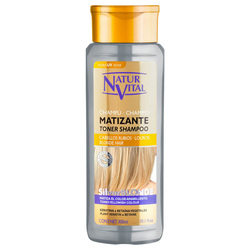Silver Blonde Shampoo on white background
