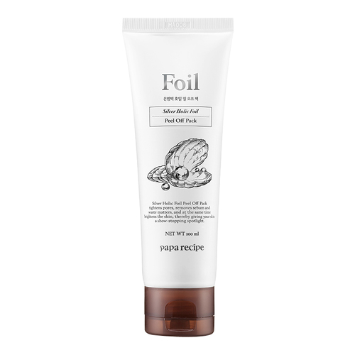 Papa Recipe Silver Holic Foil Peel Off Pack on white background