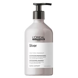 Silver Shampoo on white background