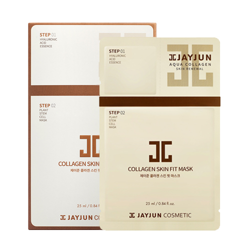 JAYJUN Collagen Skin Fit Mask (25ml x 10 sheets) on white background