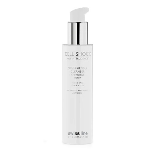Swiss Line Skin Friendly Cleanser Face and Eyes on white background