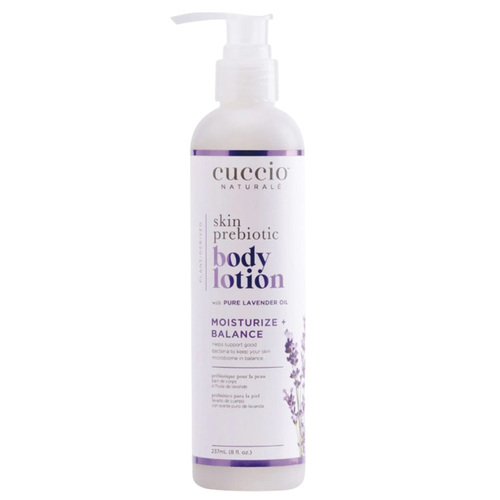 Cuccio Skin Prebiotic Body Lotion on white background