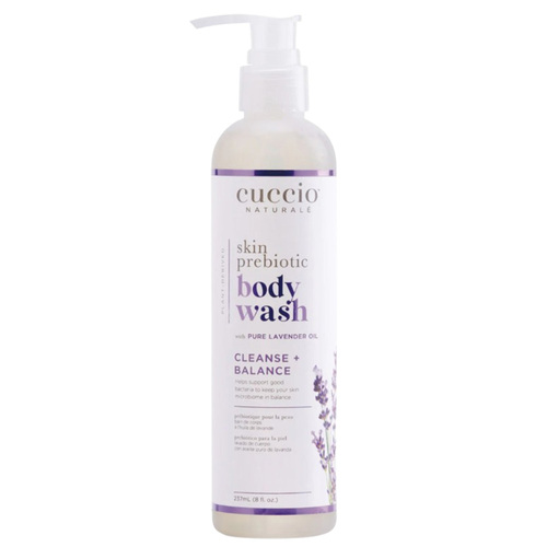 Cuccio Skin Prebiotic Body Wash on white background