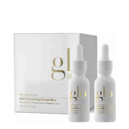 Glo Skin Beauty Skin Protecting Power Duo on white background