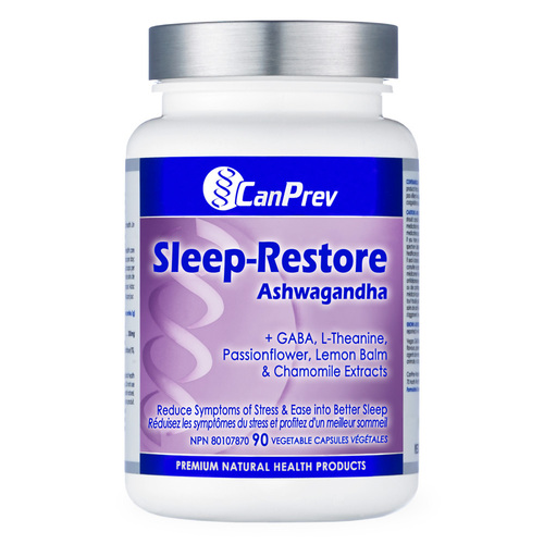 CanPrev Sleep-Restore Ashwagandha on white background