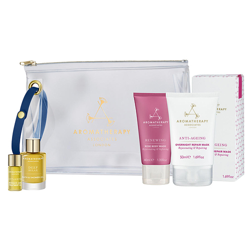 Aromatherapy Associates Sleep and Restore Collection on white background