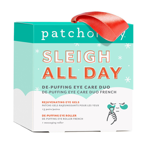 Patchology Sleigh All Day De-Puffing Eye Care Duo, 1 set Patchology Sleigh All Day De-Puffing Eye Care Duo on white background