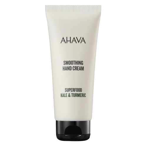 Ahava Smoothing Hand Cream - Kale and Turmeric on white background