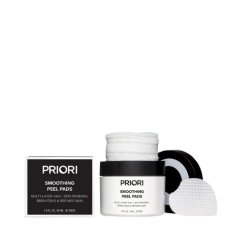 Priori Smoothing Peel Pads, 30ml/1 fl oz Priori Smoothing Peel Pads on white background