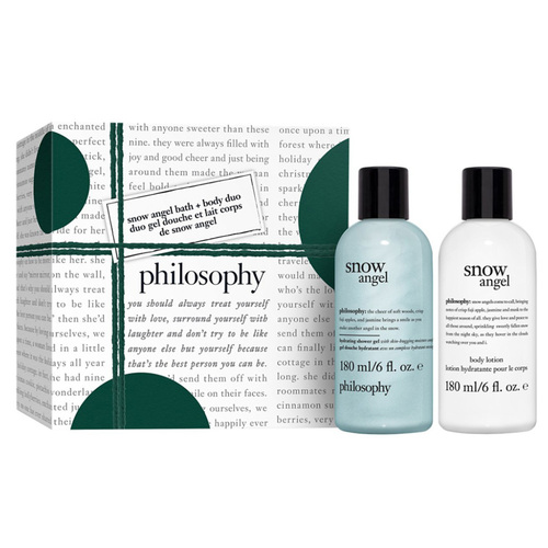 Philosophy Snow Angel Bath and Body Gift Set Duo on white background