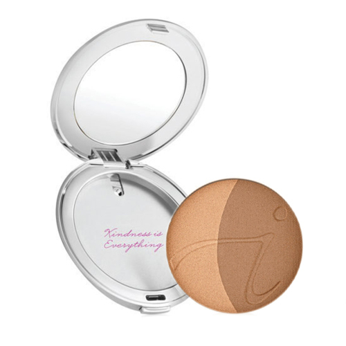 jane iredale So-Bronze Bronzing Powder #1 with Silver Compact on white background