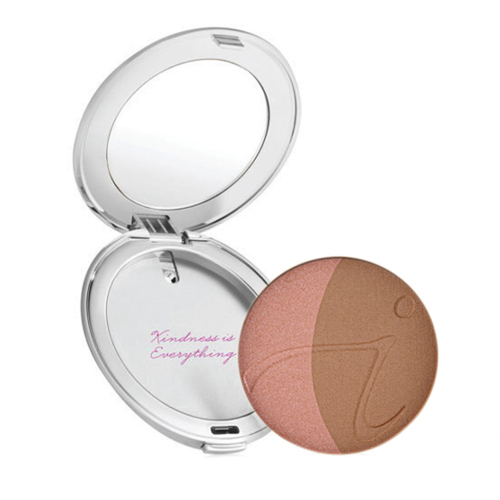 jane iredale So-Bronze Bronzing Powder #1 with Silver Compact on white background