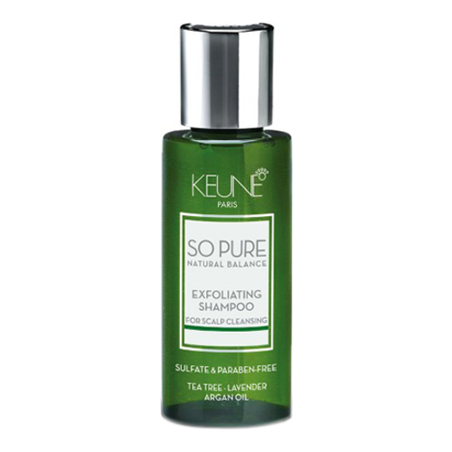 Keune So Pure Exfoliating Shampoo on white background
