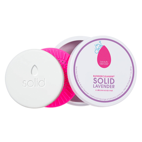 Beautyblender Solid Cleanser - Lavender on white background