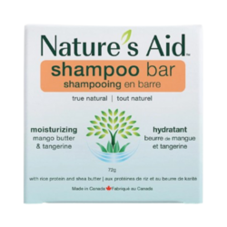 Solid Shampoo Bar - Mango and Tangerine on white background