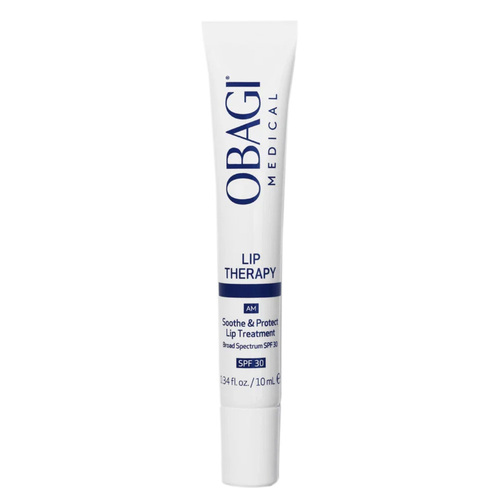 Obagi Soothe and Protect Lip Treatment Broad Spectrum SPF 30 - Plumping and Hydrating Lip Balm on white background
