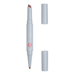 Soulmate Lip Duo: Pencil and Shiny Radiant Pencil Duo #233 Dusty Pink Nude and Mauve on white background