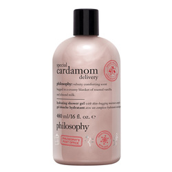 Special Cardamom Delivery Hydrating Shower Gel on white background