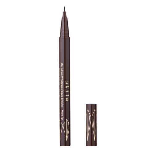 Stila Stay All Day Waterproof Liquid Eye Liner Micro Tip - Dark Brown on white background