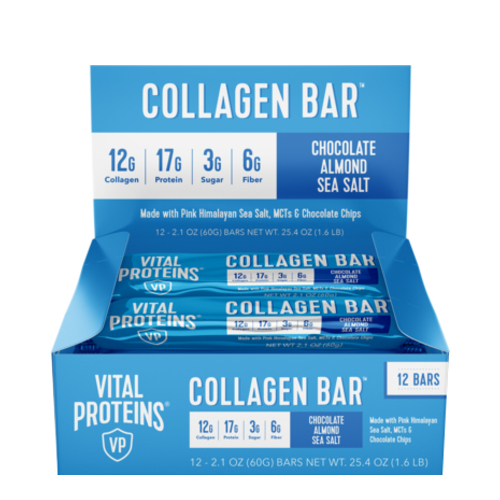 Vital Proteins Stay Vital Collagen Bar Brownie Sea Salt, 12 x 60g/2.1 oz