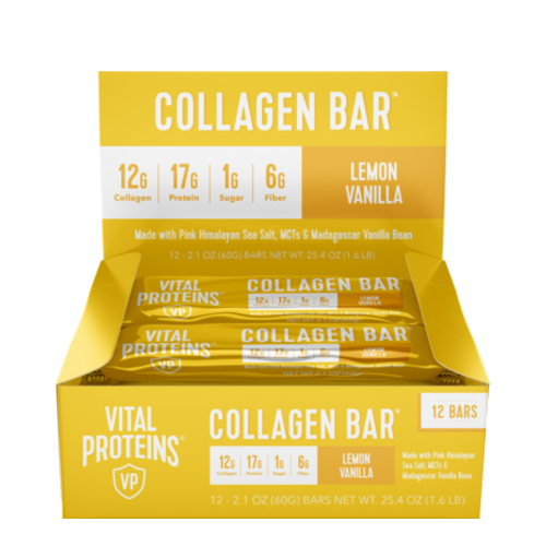 Vital Proteins Stay Vital Collagen Bar Lemon Blondie on white background