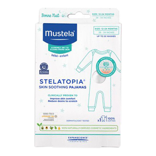 Mustela Stelatopia Skin Smoothing Pajamas- Size 12-24 Months, 1 piece