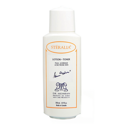 Steralia Lotion on white background