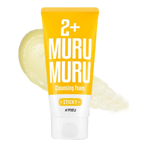 APIEU Sticky Murumuru 2+ Cleansing Foam on white background
