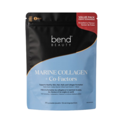 Strawberry Marine Collagen + Co-Factors on white background