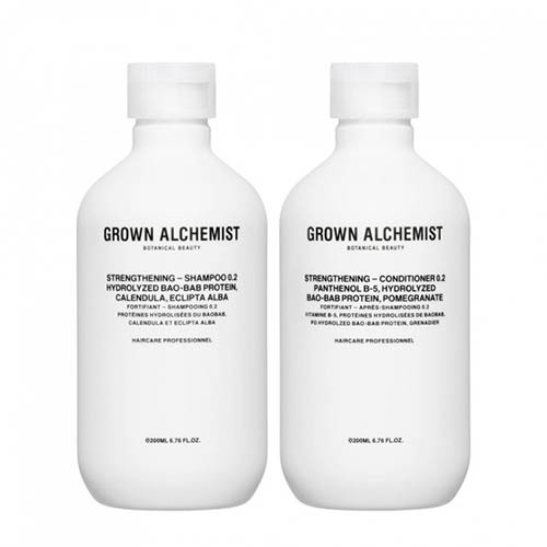 Grown Alchemist Strengthening Haircare Twinset on white background