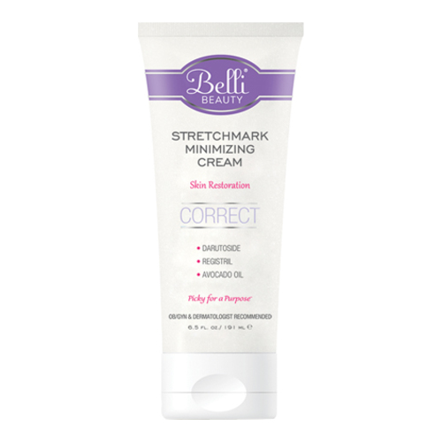 Belli Stretchmark Minimizing Cream on white background