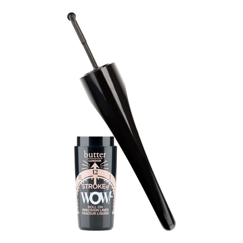 butter LONDON Stroke Of Wow Roll On Precision Liner - Pitch Black on white background