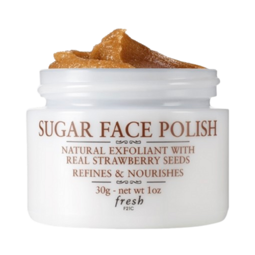 Fresh Sugar Face Polish Exfoliator on white background