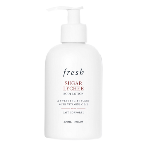 Fresh Sugar Lychee Body Lotion on white background