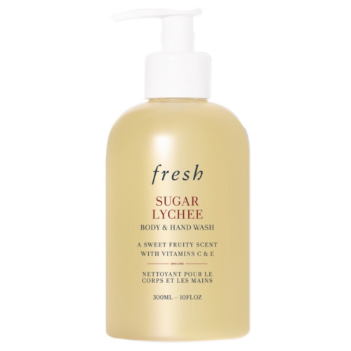 Fresh Sugar Lychee Body and Hand Wash on white background