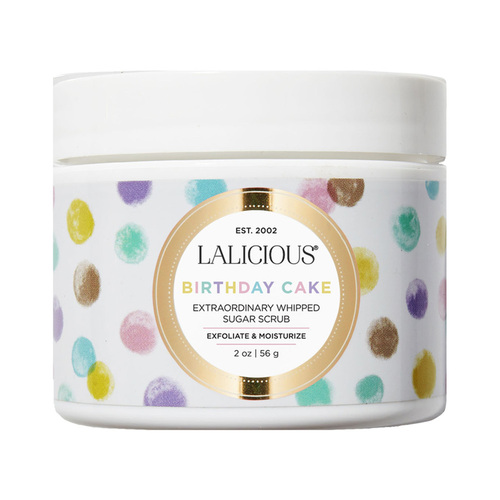 LaLicious Sugar Scrub - Birthday Cake on white background