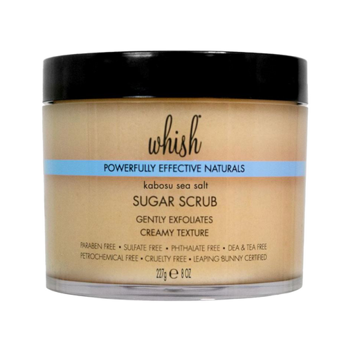 Whish Sugar Scrub - Kabosu Sea Salt on white background