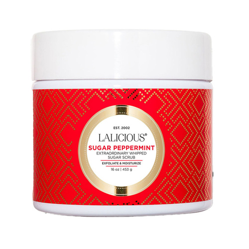 LaLicious Sugar Scrub - Sugar Peppermint on white background